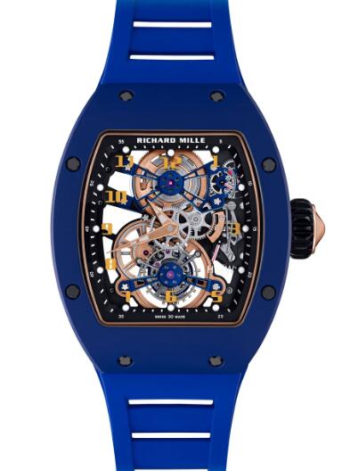 Replica Richard Mille RM 17-02 Blue Ceramic RM 17-02 Tourbillon Watch